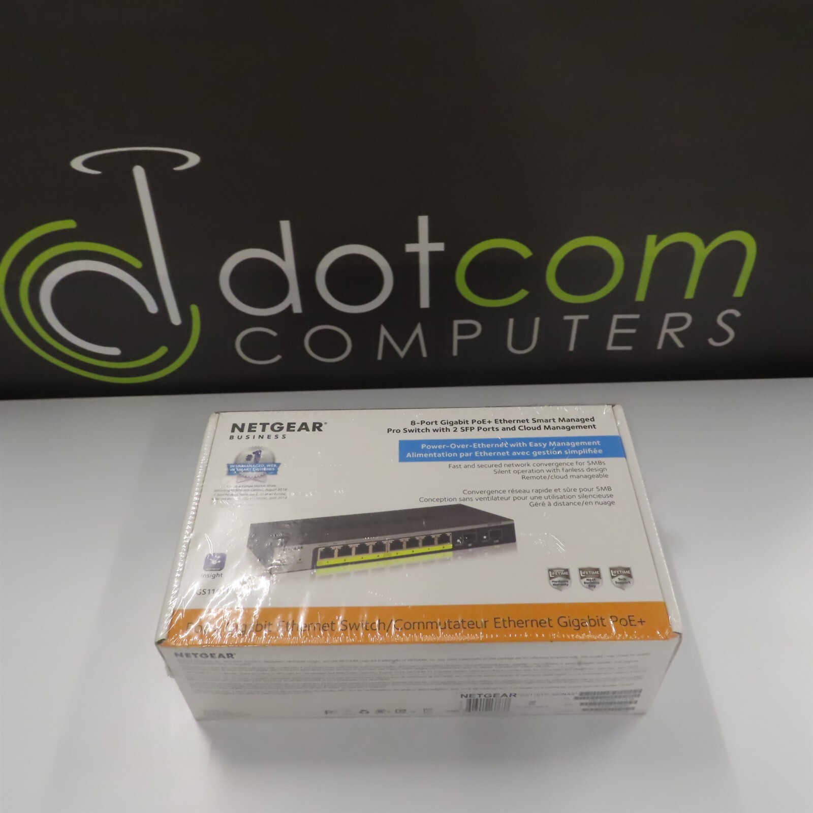 Netgear Prosafe GS110TP-300NAS 8x Gig POE, 2x Fiber