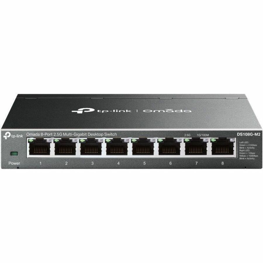 TP-Link Omada 8-Port 2.5G Multi-Gigabit Unmanaged Desktop Switch DS108G-M2