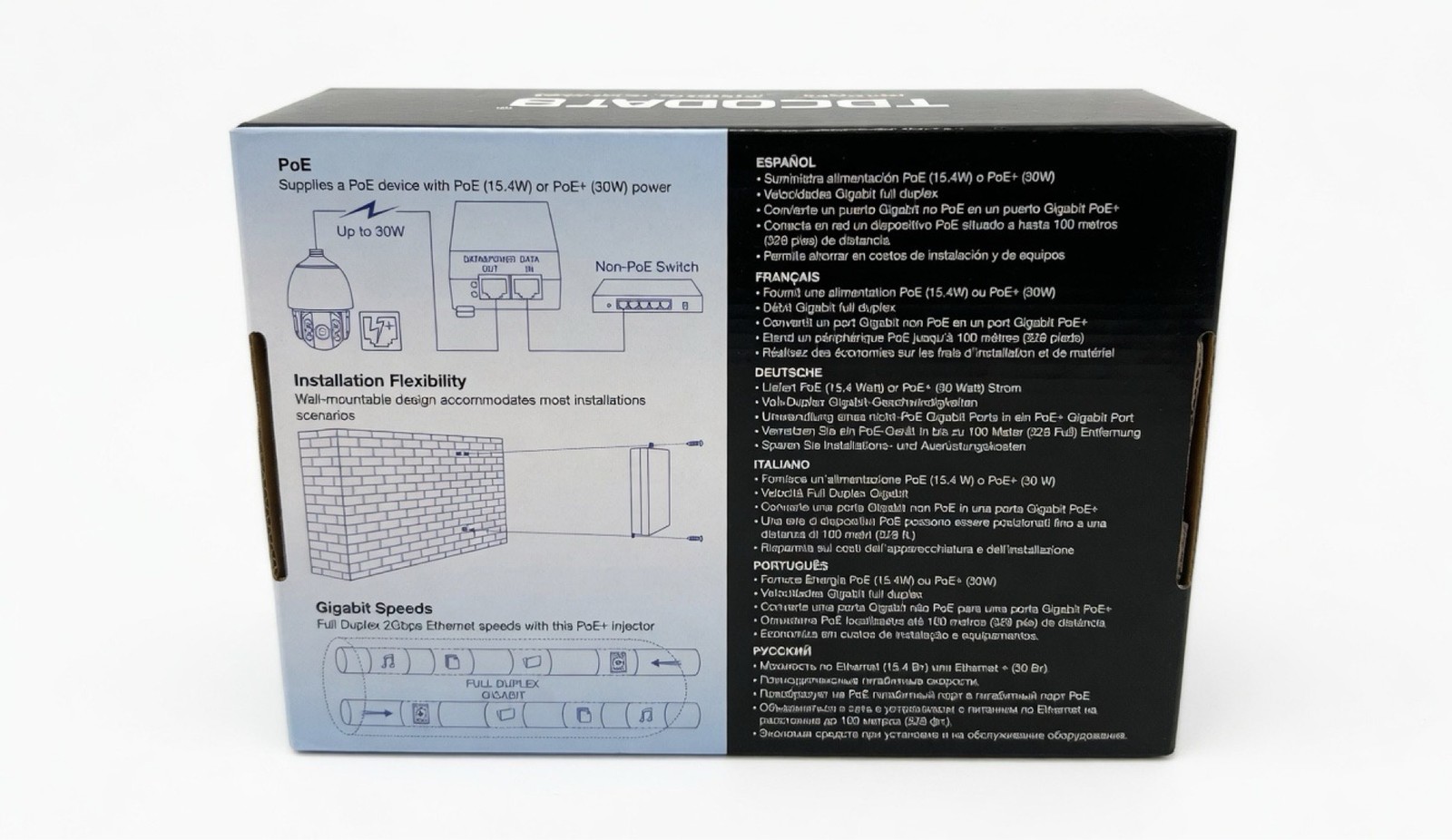 TRENDnet TPE-115GI Gigabit PoE+ Injector 30W Power Over Ethernet Adapter Tested