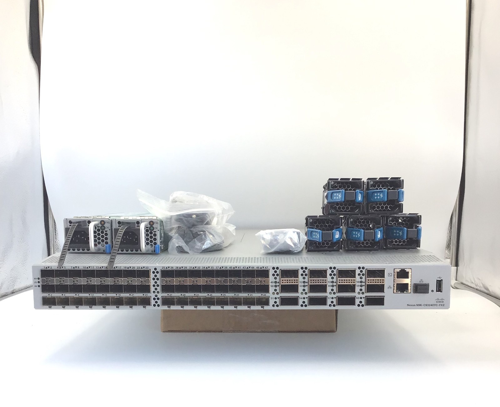Cisco Nexus N9K-C93240YC-FX2 100G L3 Switch | 48x25G SFP28 | 6x100G QSFP28