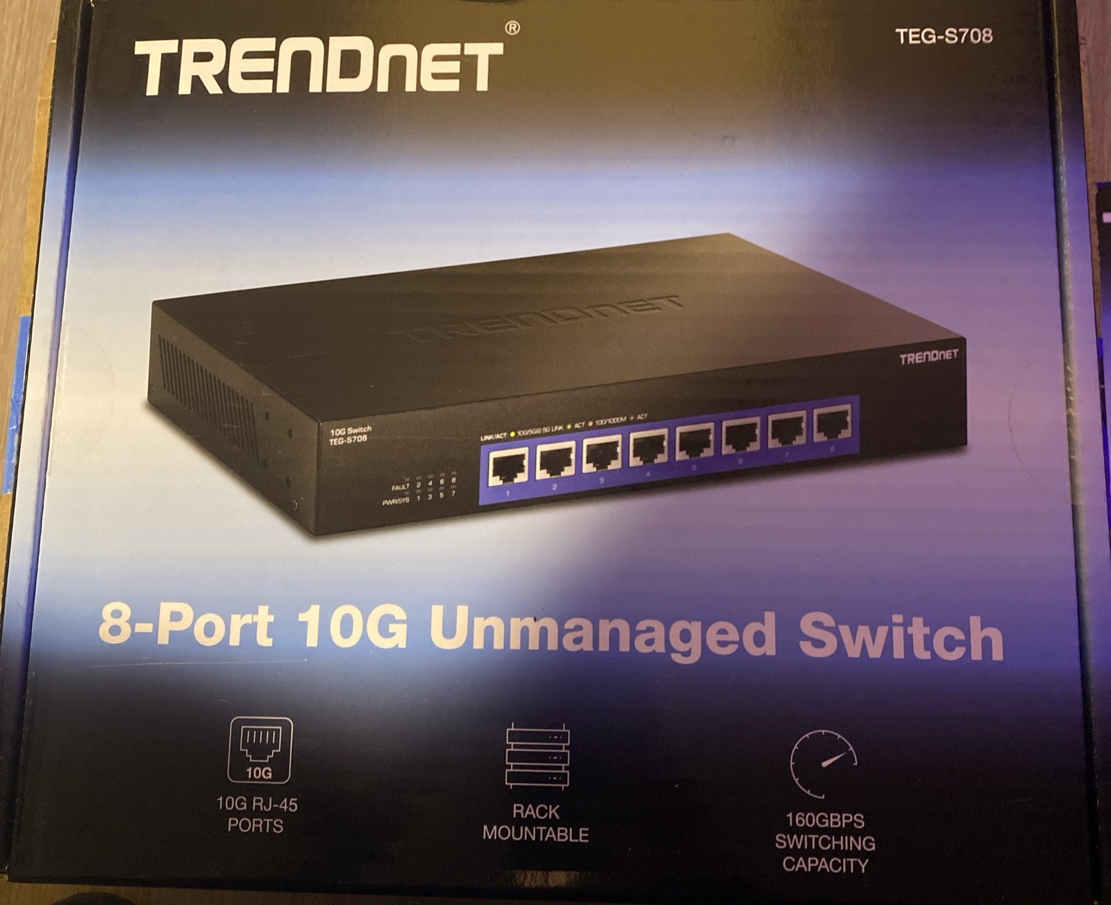 TRENDnet TEG-S708, 8-Port 10G Switch