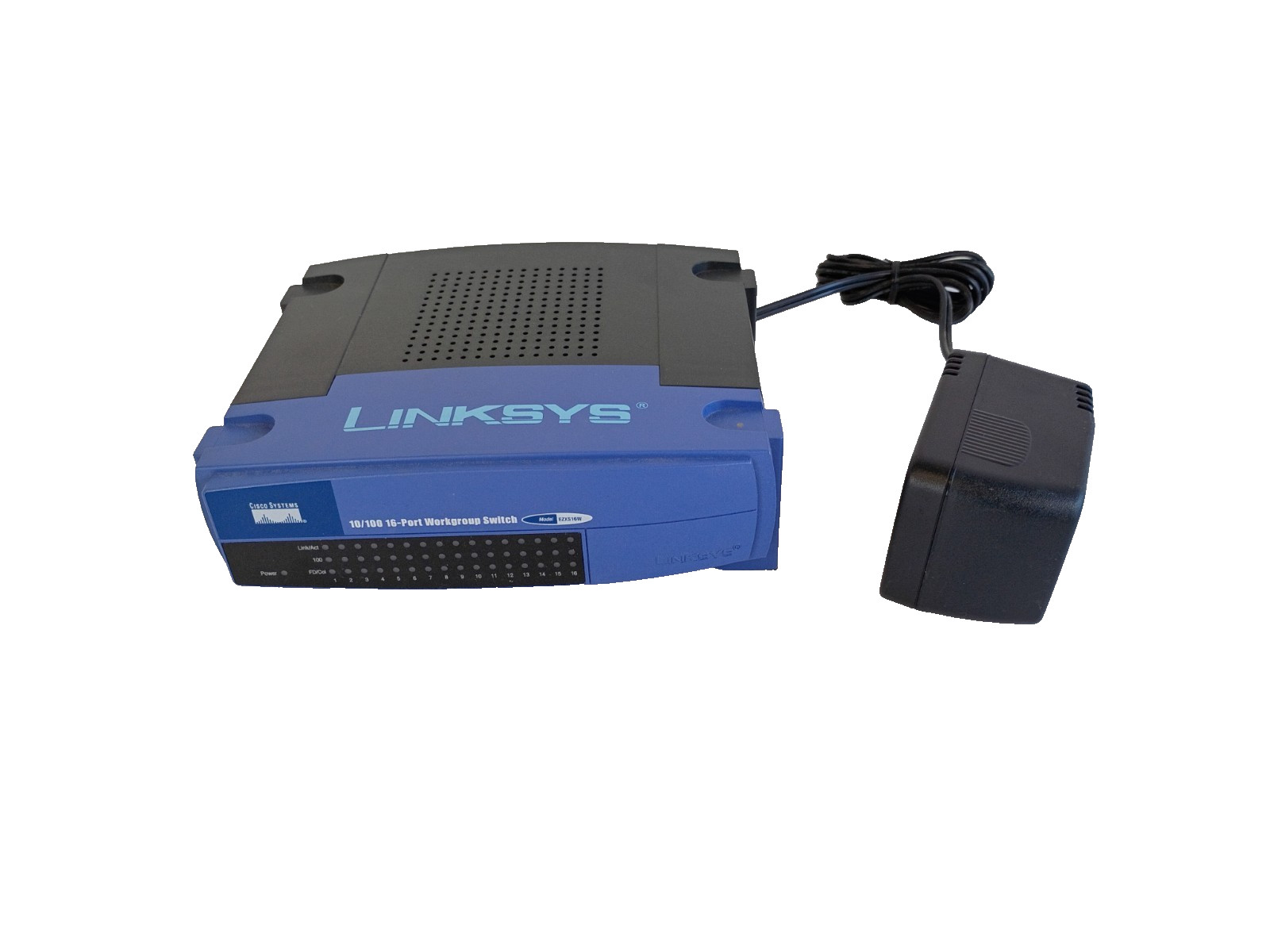 Linksys EZXS16W 10/100 16-Port Workgroup Switch Cisco INCL PSU