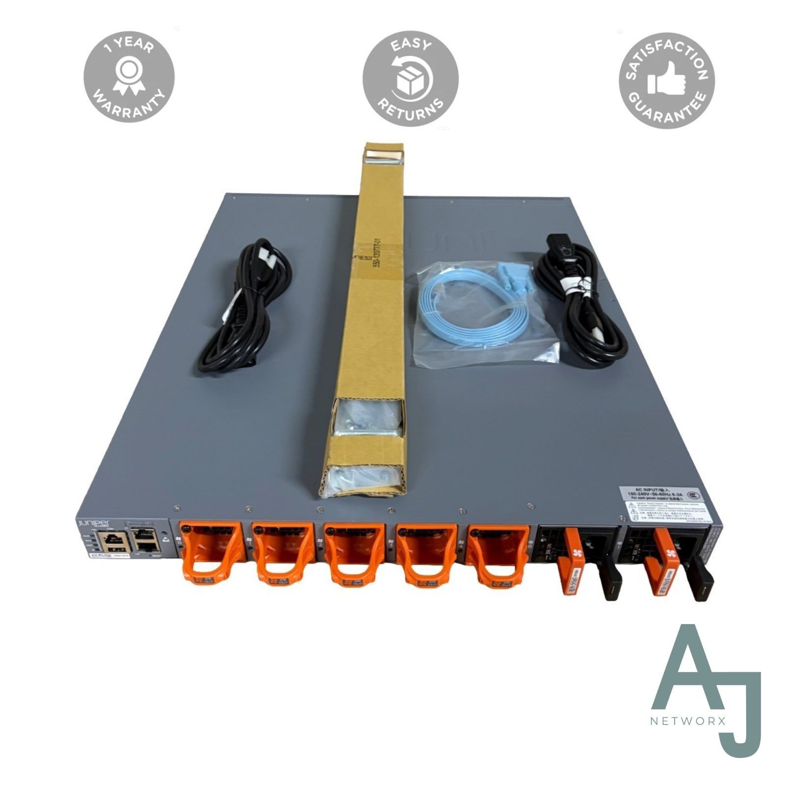 Juniper QFX5120-48Y-AFO2 | 48x25GbE+8x100GbE, 1 U, AC airflow in (Port to FRU)