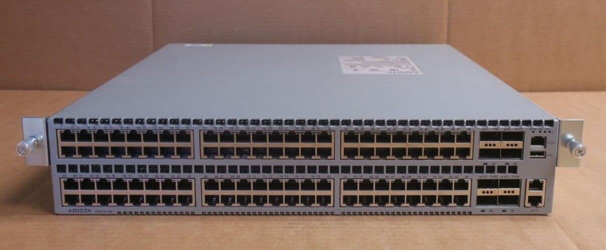 Arista DCS-7050TX-128 96-Port 10Gbps RJ45 8-Port 40GbE QSFP+ Switch