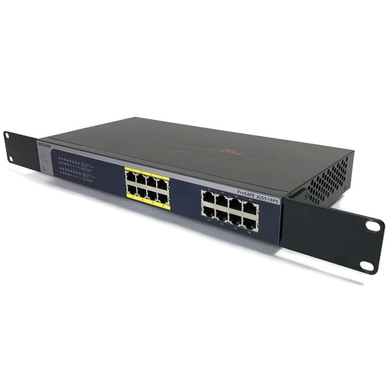 NetGear ProSafe Plus JGS516PE 16-Port PoE Gigabit Ethernet Managed Switch