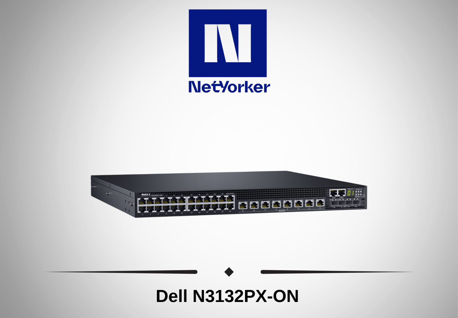 Dell N3132PX-ON 24 x 1GbE 8x 5GbE UPoE 4P SFP+ Switch -Same Day Shipping