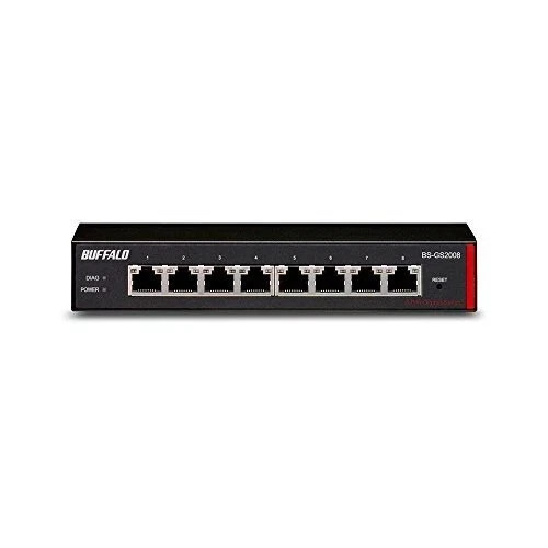New BUFFALO BS-GS2008 Layer 2 Giga Smart Switch 8 Port VLAN Japan