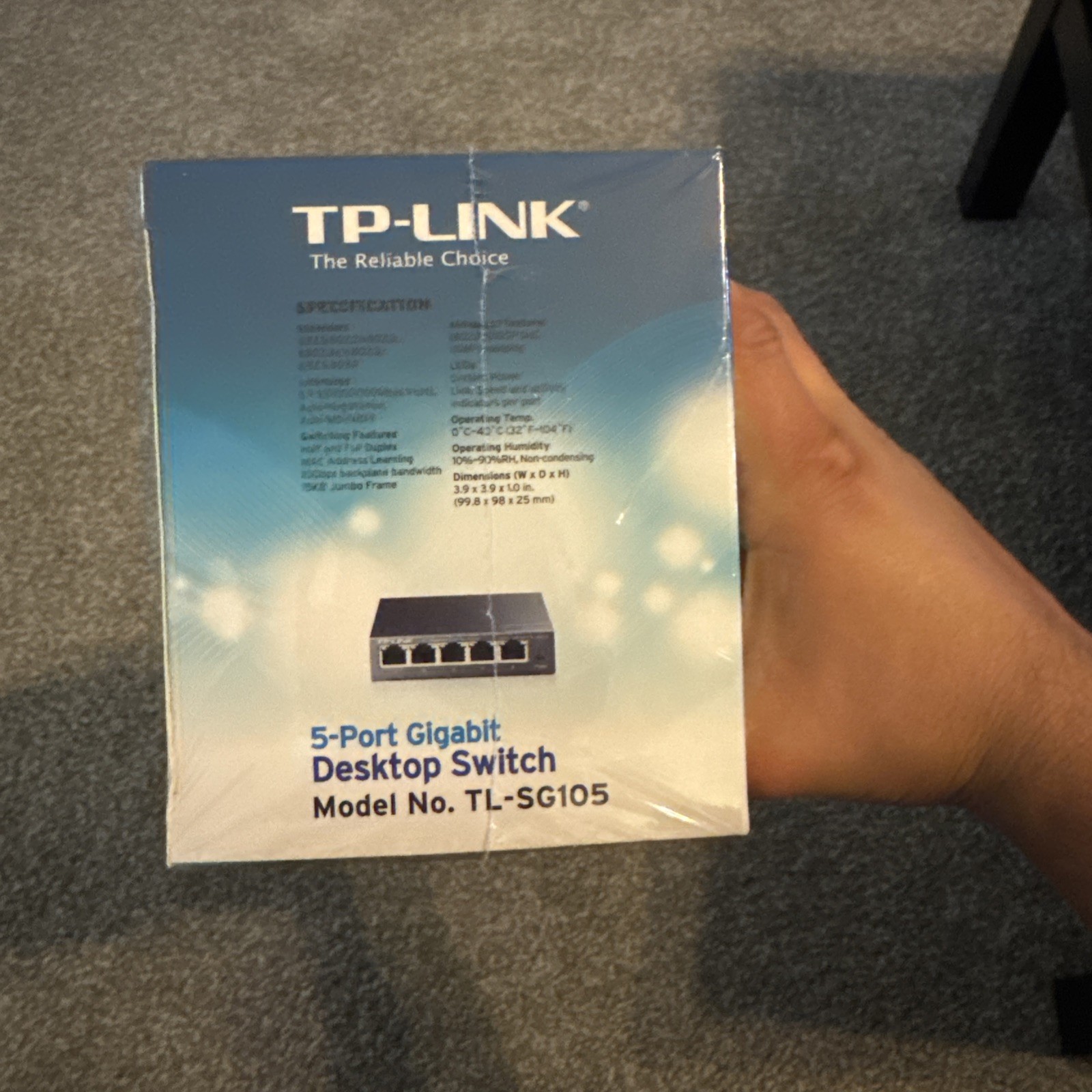 TP-LINK TL-SG105 Port Gigabit Ethernet Easy Switch NEW SEALED