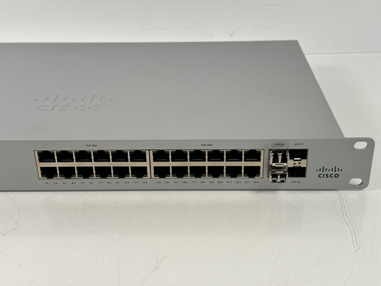 Cisco Meraki (MS120-24-HW) 24-Ports Rack Mountable Ethernet Switch – UNCLAIMED