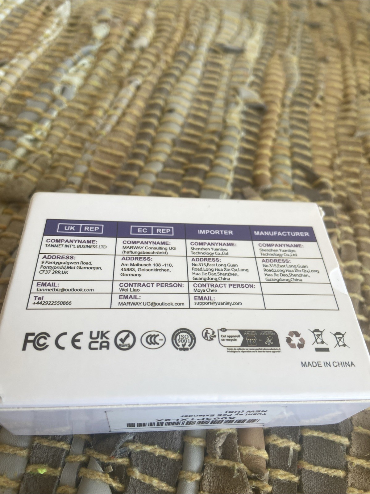 Plug&Play 5-Port PoE Gigabit Extender 1 in 4Out PoE Repeater with 1000Mbps