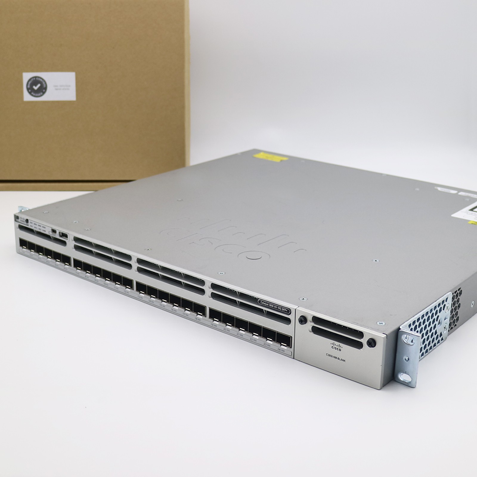 Cisco WS-C3850-24XS-E 24-Port 10G SFP+ 2x715W-PSU Switch, Lic-IPServices, 1Y-Wty