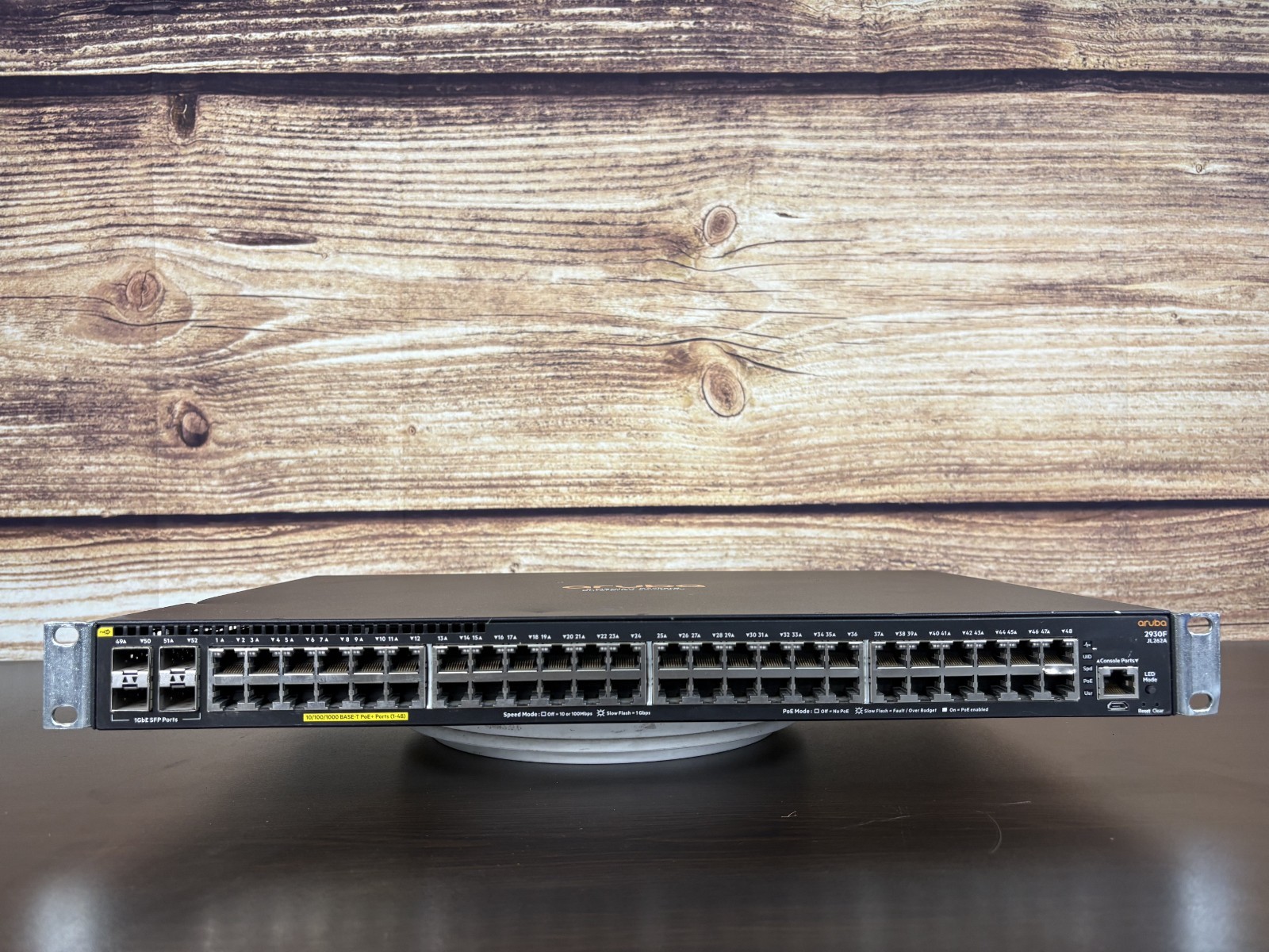 HPE Aruba 2930F JL262A 48-port PoE+ Gigabit Network Switch w/ Rack Ears