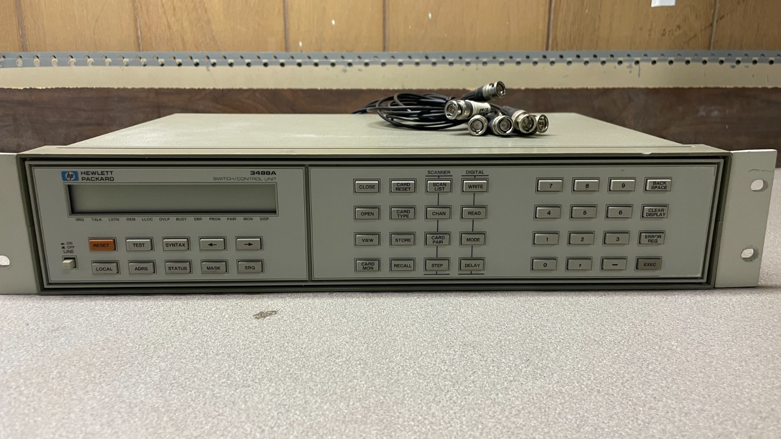 HP 3488A Switch Control Unit w/ 44478Bx5, with HP-IB Connector
