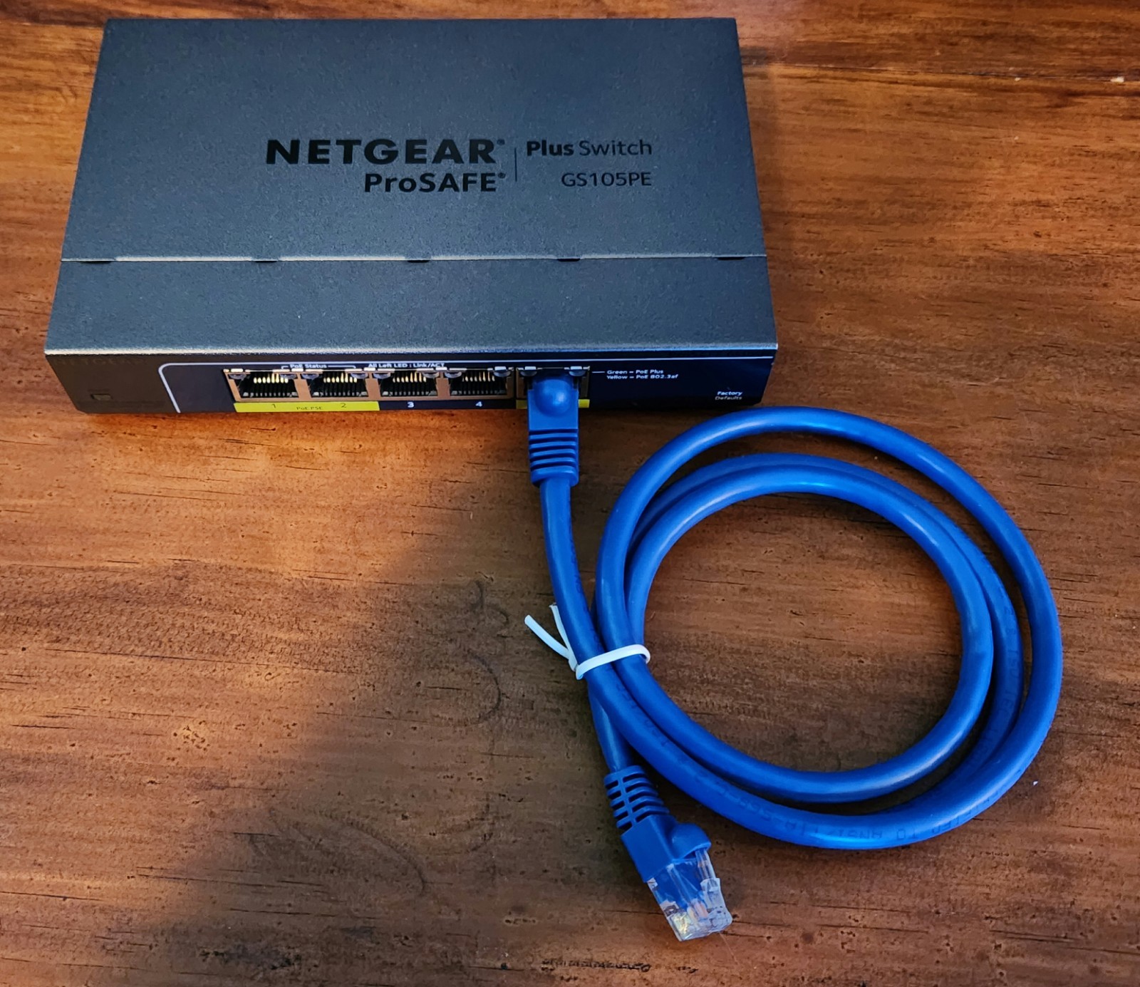 NETGEAR GS105PE ProSafe 1000Mbps 5-Port Ethernet Switch FREE S/H