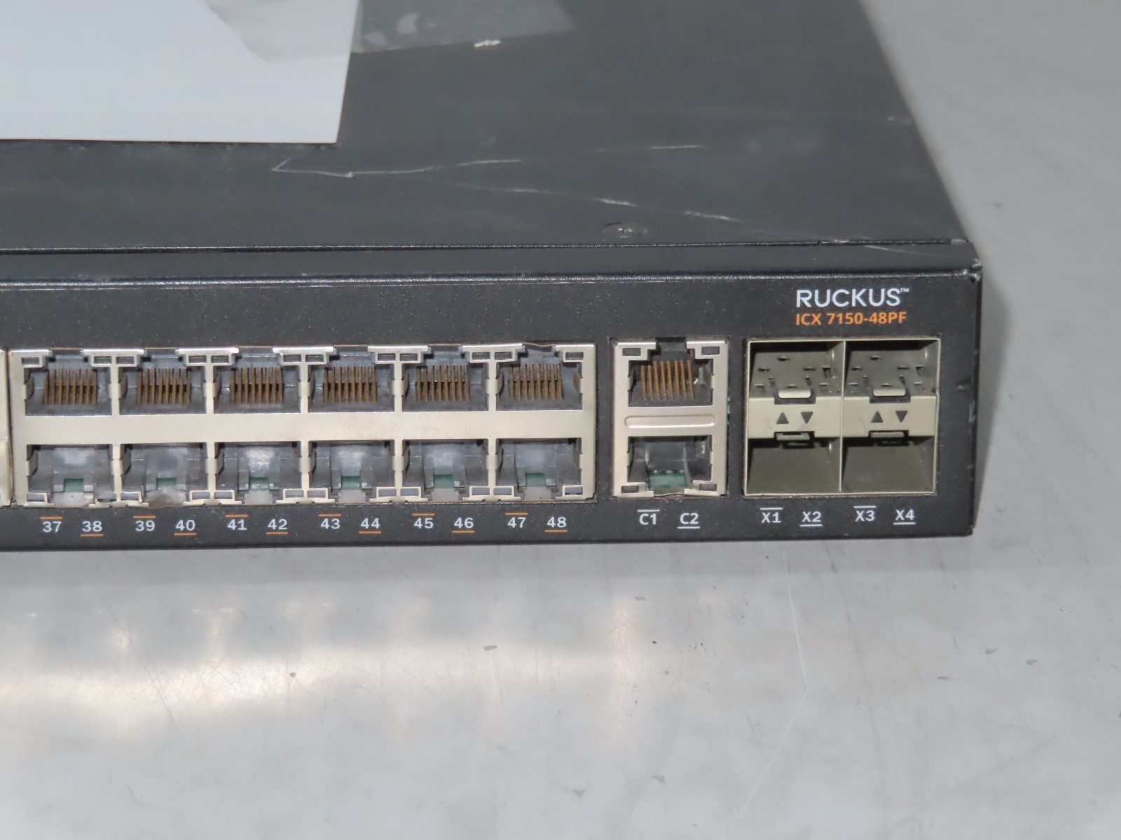 Ruckus Brocade ICX7150-48PF-4X10GR-RMT3 48 Port 740 Watt PoE+ 4 X SFP Switch
