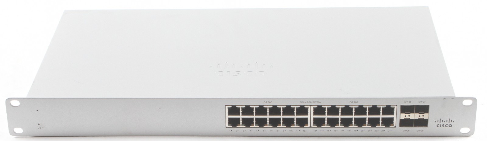 Cisco Meraki MS120-24P-HW 24-Port Gigabit Cloud Managed PoE Switch; 6172440