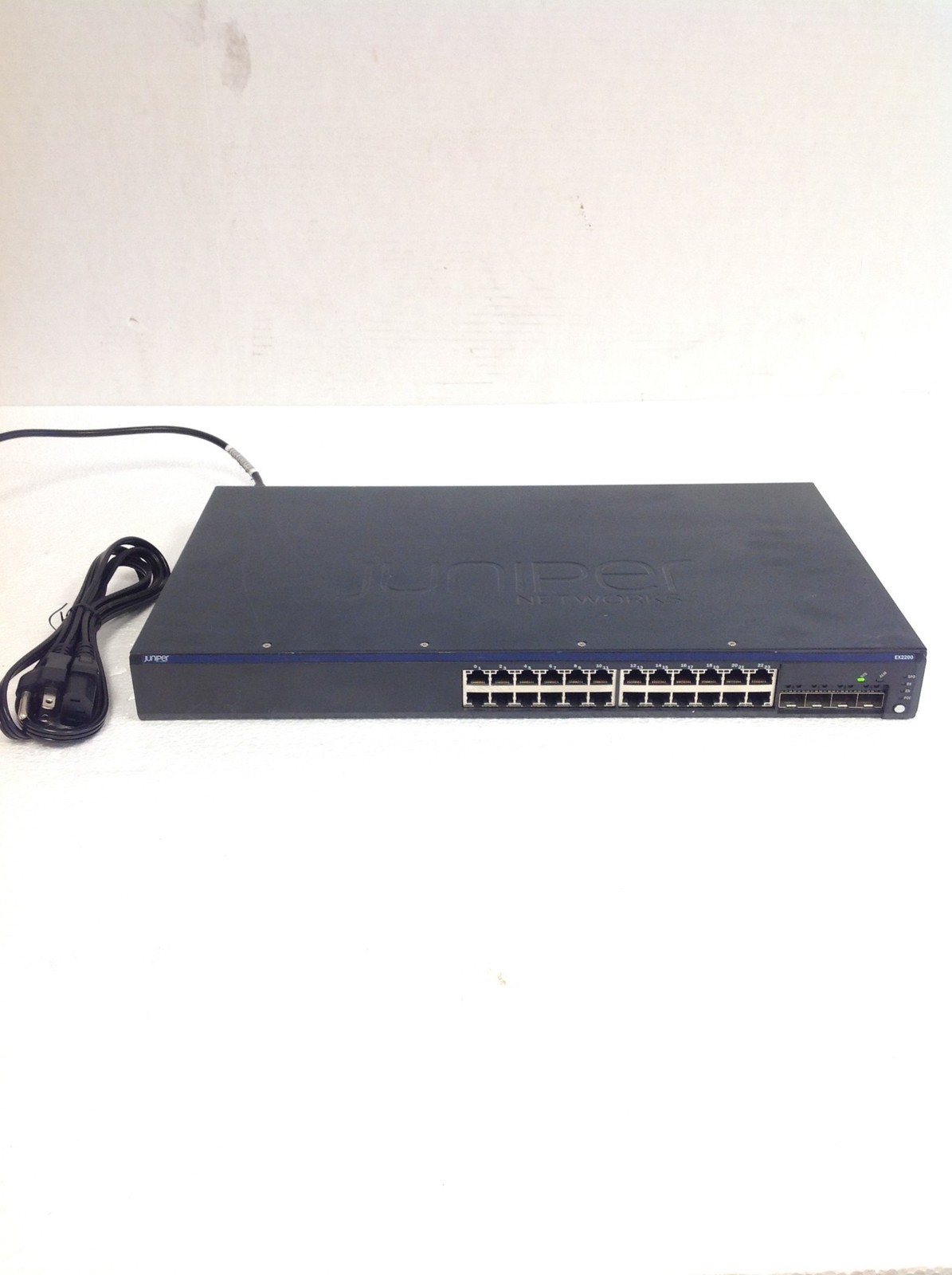 Juniper Networks EX2200 24-Port Ethernet Switch w/ Power Cord, WORKING FREE SHIP