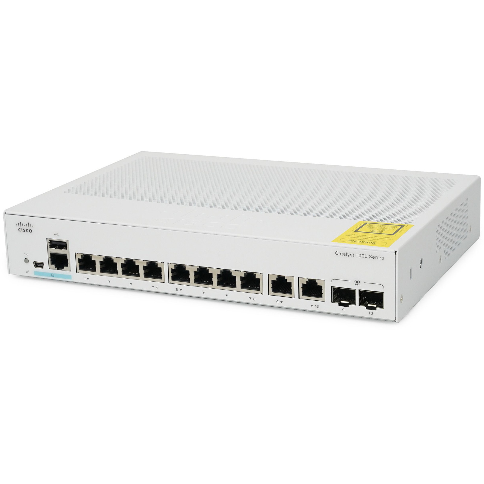 Cisco Catalyst C1000-8T-2G-L 8-Port Gigabit Managed Switch 2x 1G SFP/RJ-45 NEW