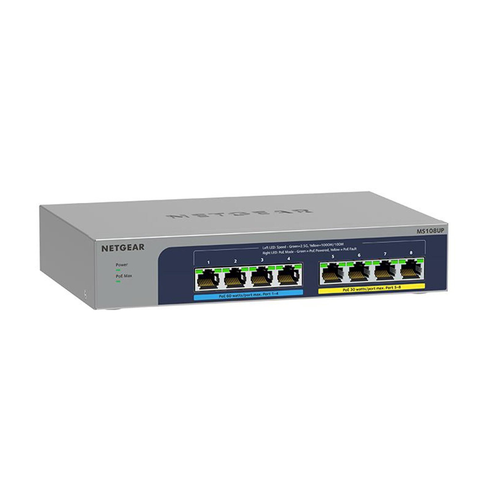 *NEW* Netgear MS108UP 8-port Multi-Gigabit (2.5G) Ultra60 PoE++ Ethernet Unma…