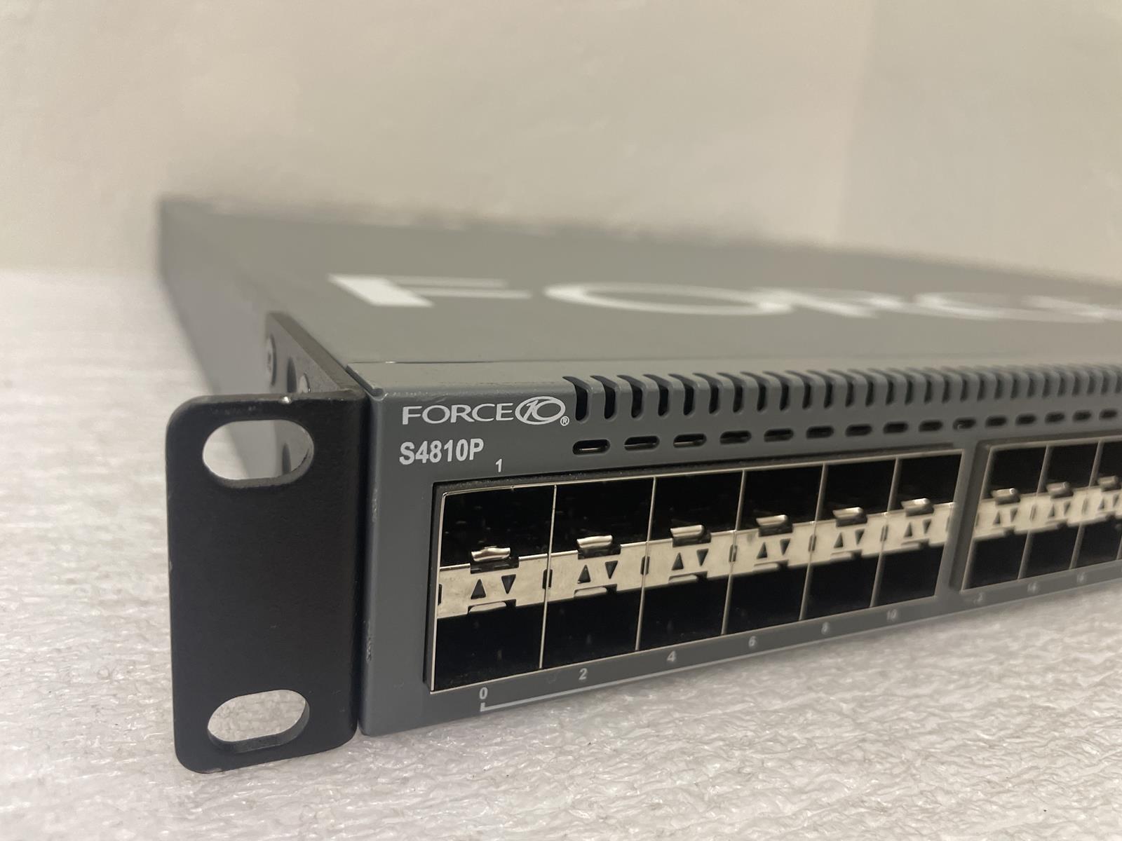 DELL FORCE10 S4810P NETWORK SWITCH W/RACKEARS
