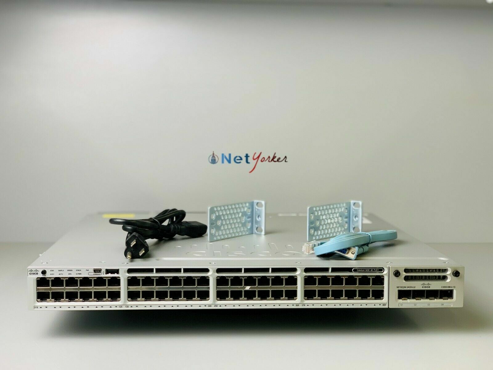 Cisco WS-C3850-48PW-S 48 Port PoE 3850 Switch W/ 5 AP License -Same Day Shipping