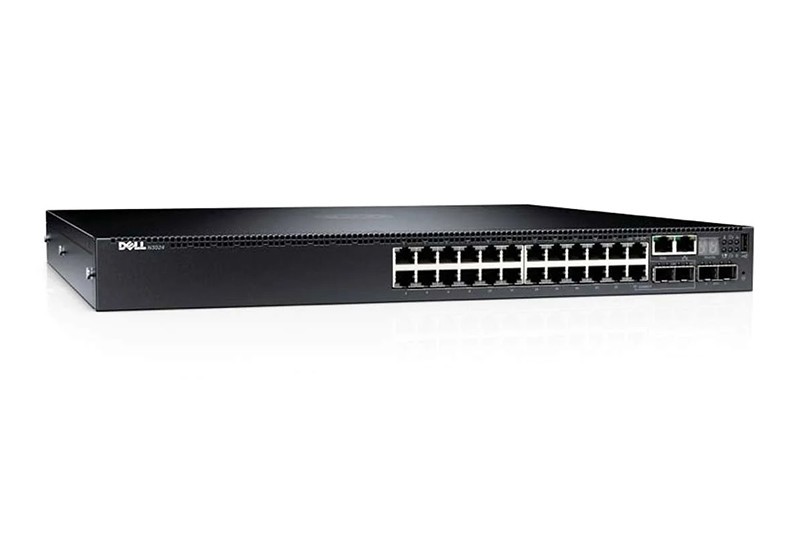 Switch Dell Networking N3024P 24x1GbE PoE 2x10GbE SFP+ F2R