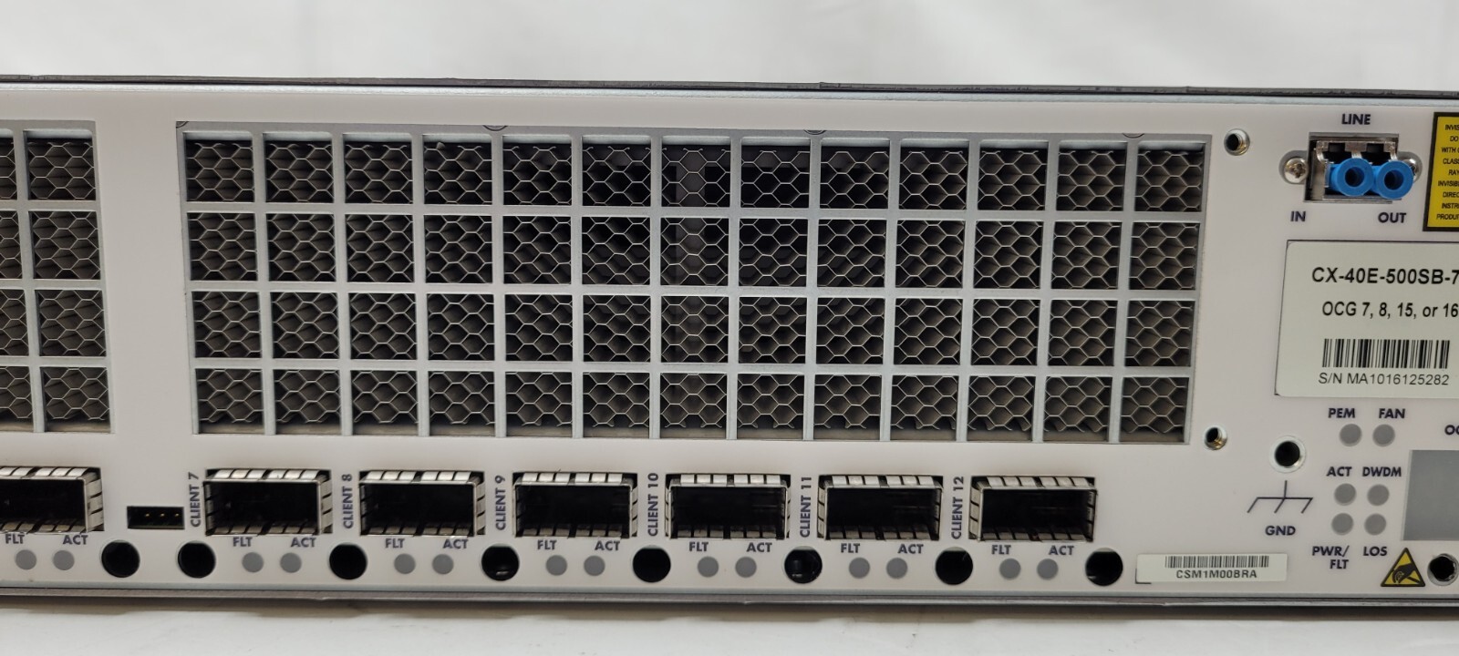 Infinera Cloud Xpress CX Instant Bandwidth CX-40E-500SB-7C2 40GE OCG7 Type 2