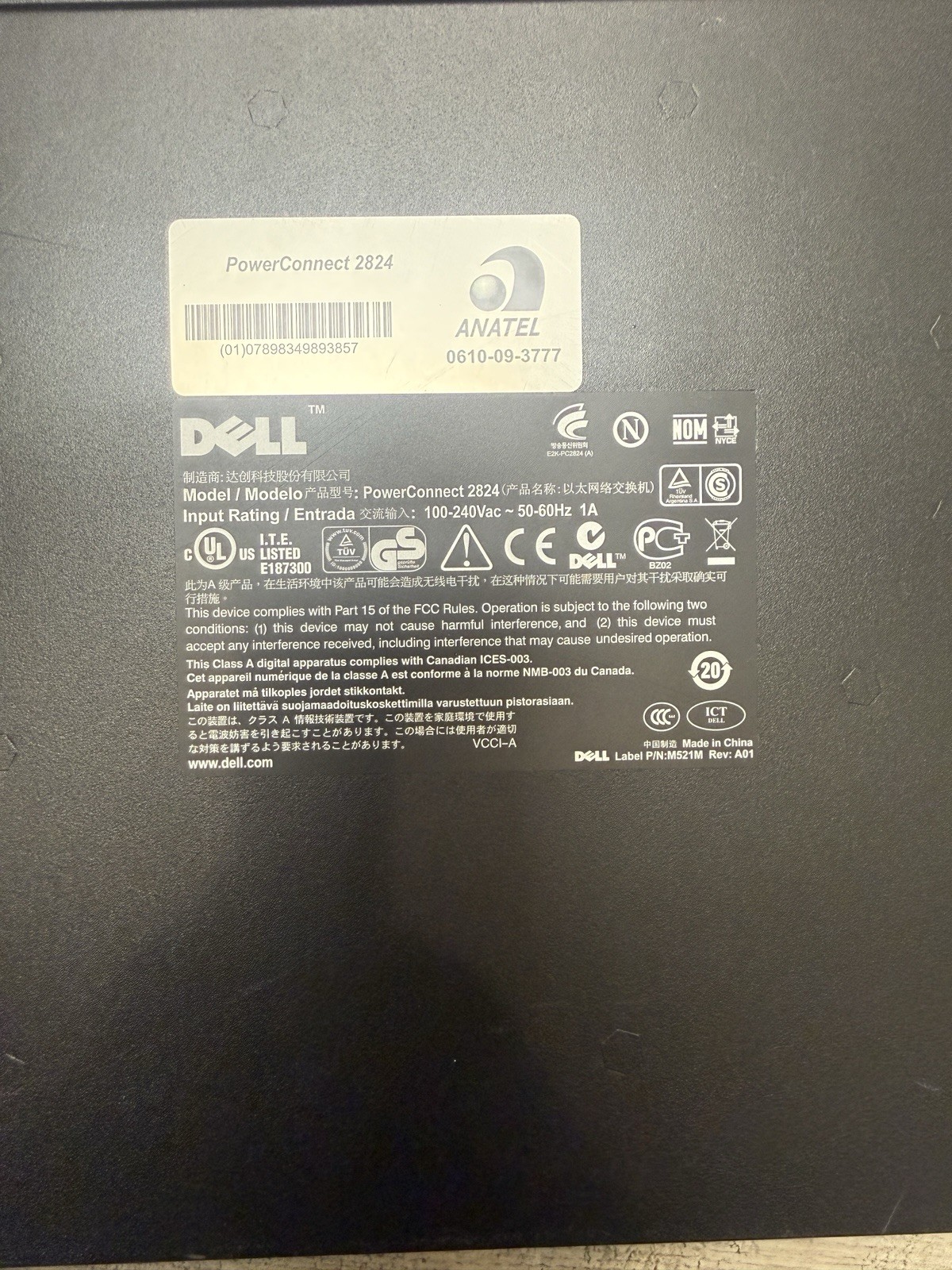 Dell PowerConnect 2824 24-Port Gigabit Mountable Network Ethernet Switch