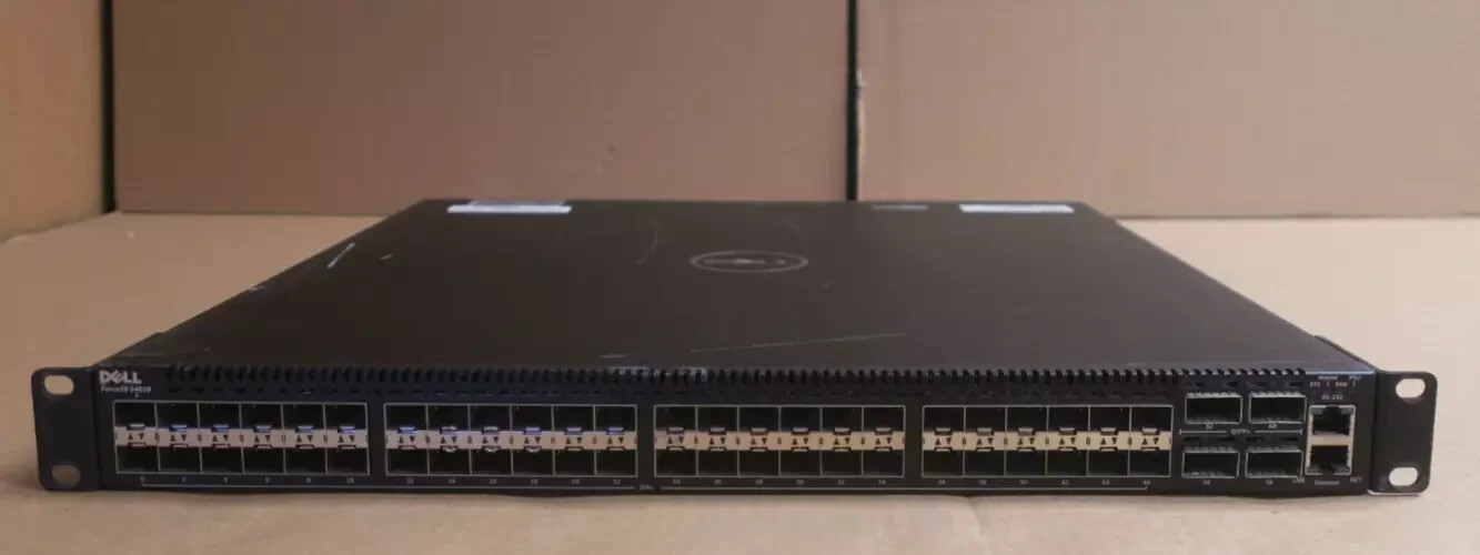 Dell Force10 S4810 S4810-01-64F 48x 1/10GbE SFP+ + 4x 40GbE QSFP+ Switch +2x PSU