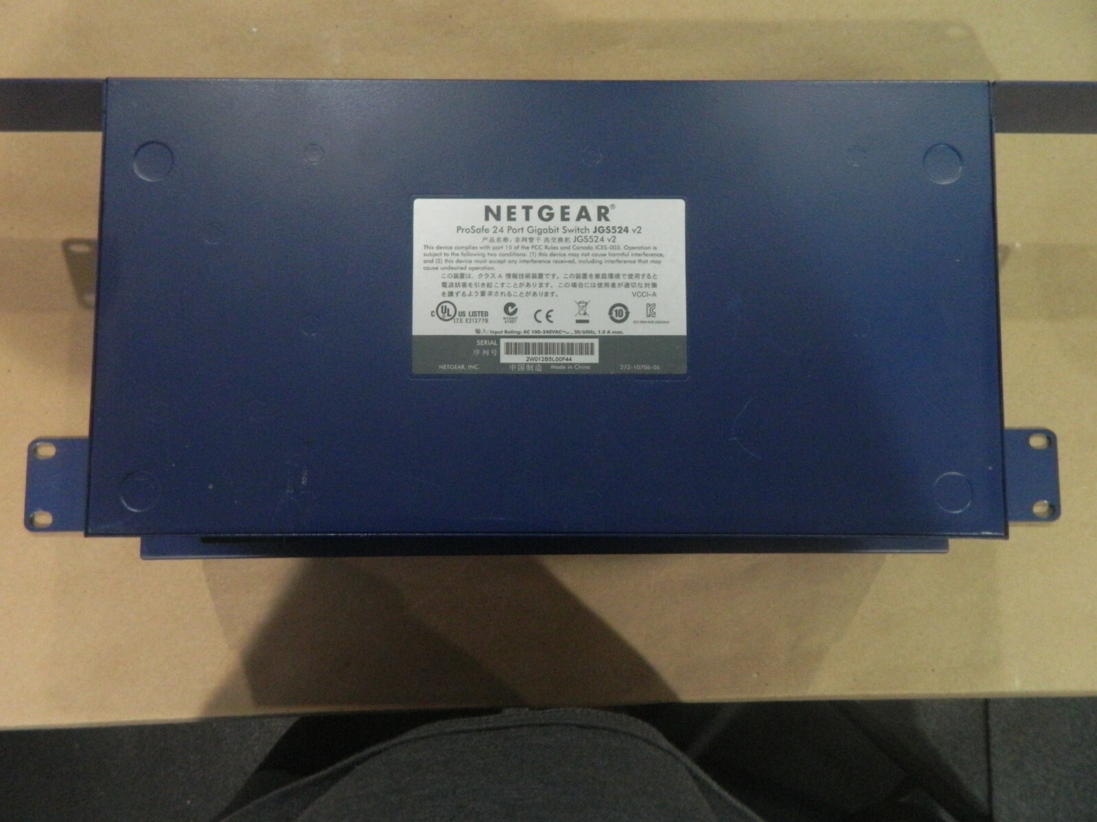 Netgear Prosafe JGS524 24-Port Gigabit Ethernet Network Switch Pre-Owned