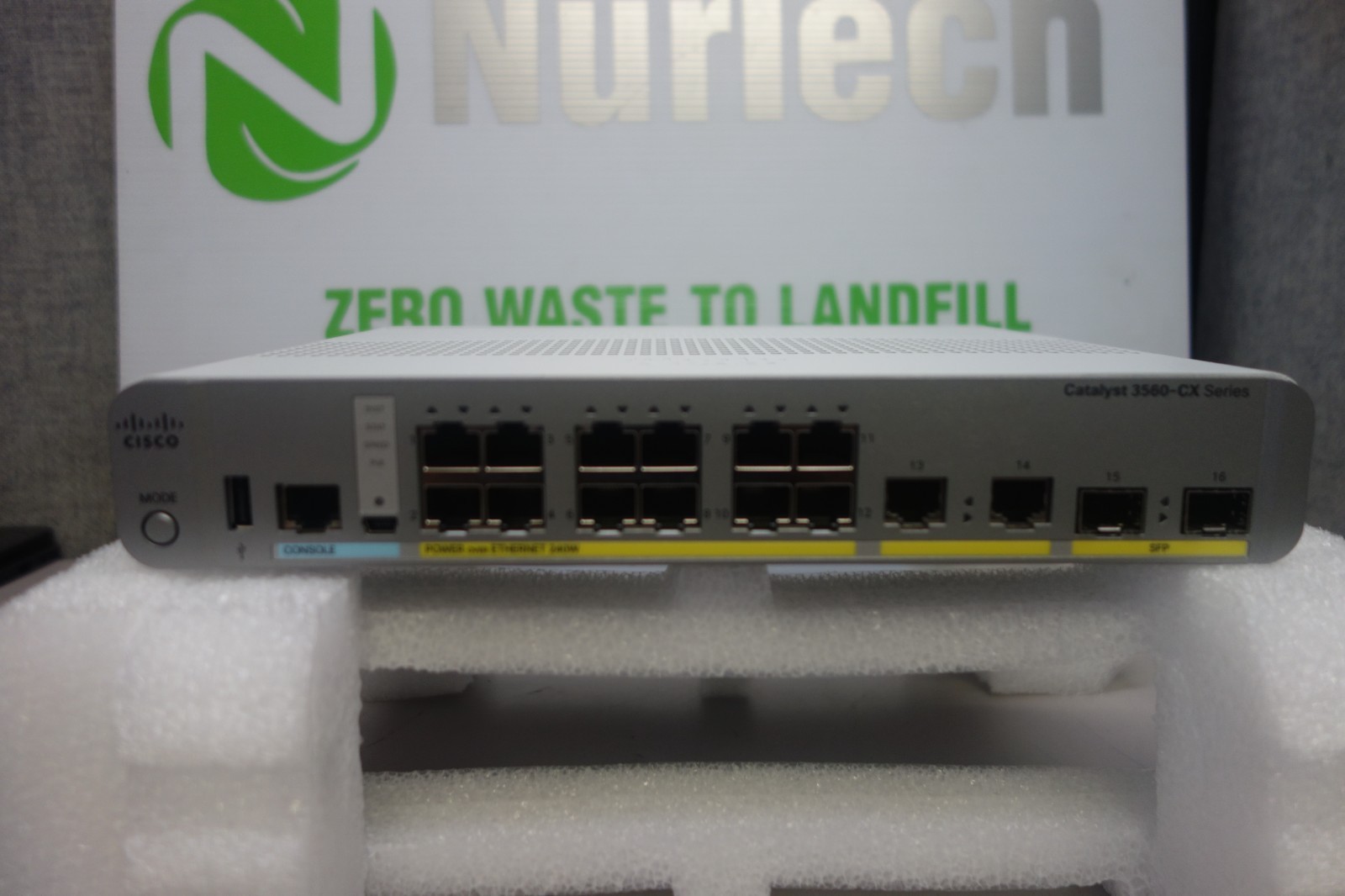 Cisco Catalyst WS-C3560CX-12PC-S Managed Switch