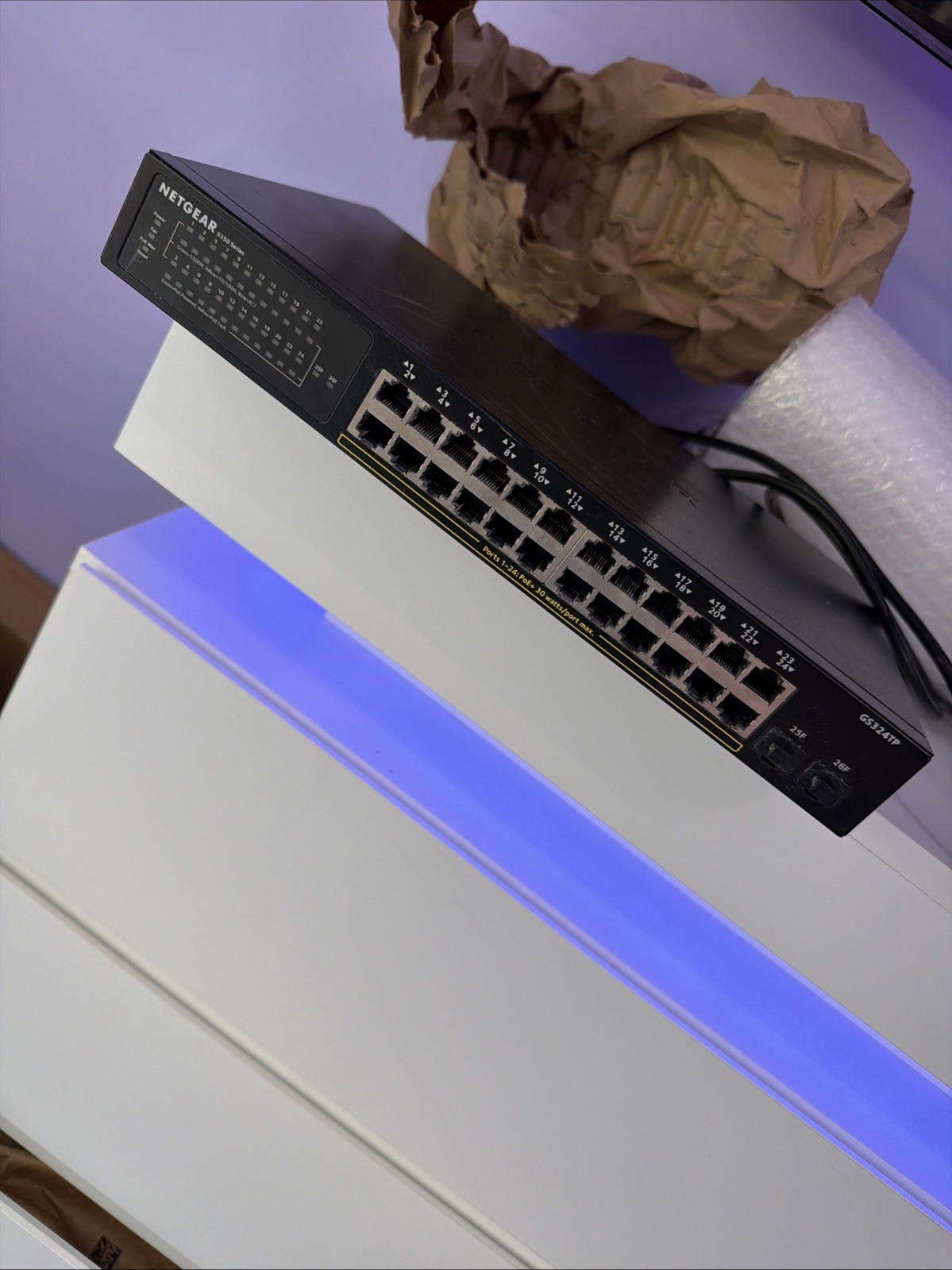 NETGEAR GS324TP S350 24-Port POE+ Ethernet Smart Managed Pro Switch