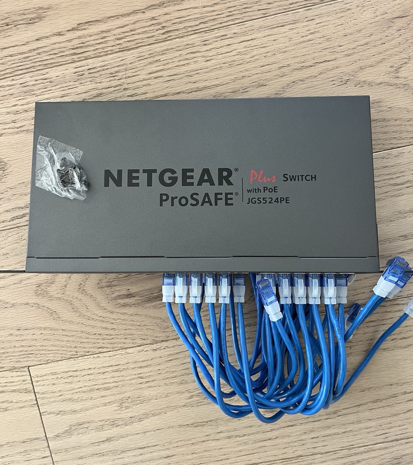 NETGEAR ProSafe Plus Switch With PoE JGS524PE With 24 Gigabit Ports