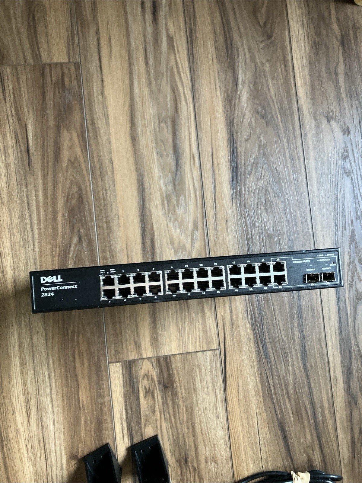 Dell Powerconnect 2824 24 Port Gigabit Ethernet Switch w/ Rack Ears Mount