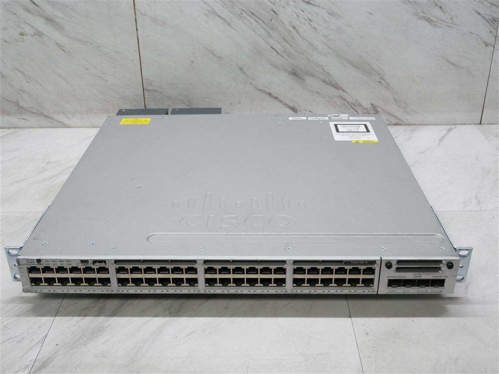 Cisco WS-C3850-48T-S V07 48 Port Switch w/ 2 x Power Supplies! TESTED!