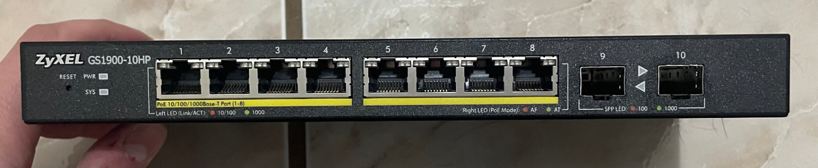 Zyxel GS1900-10HP – 10 Port Switch (Used)