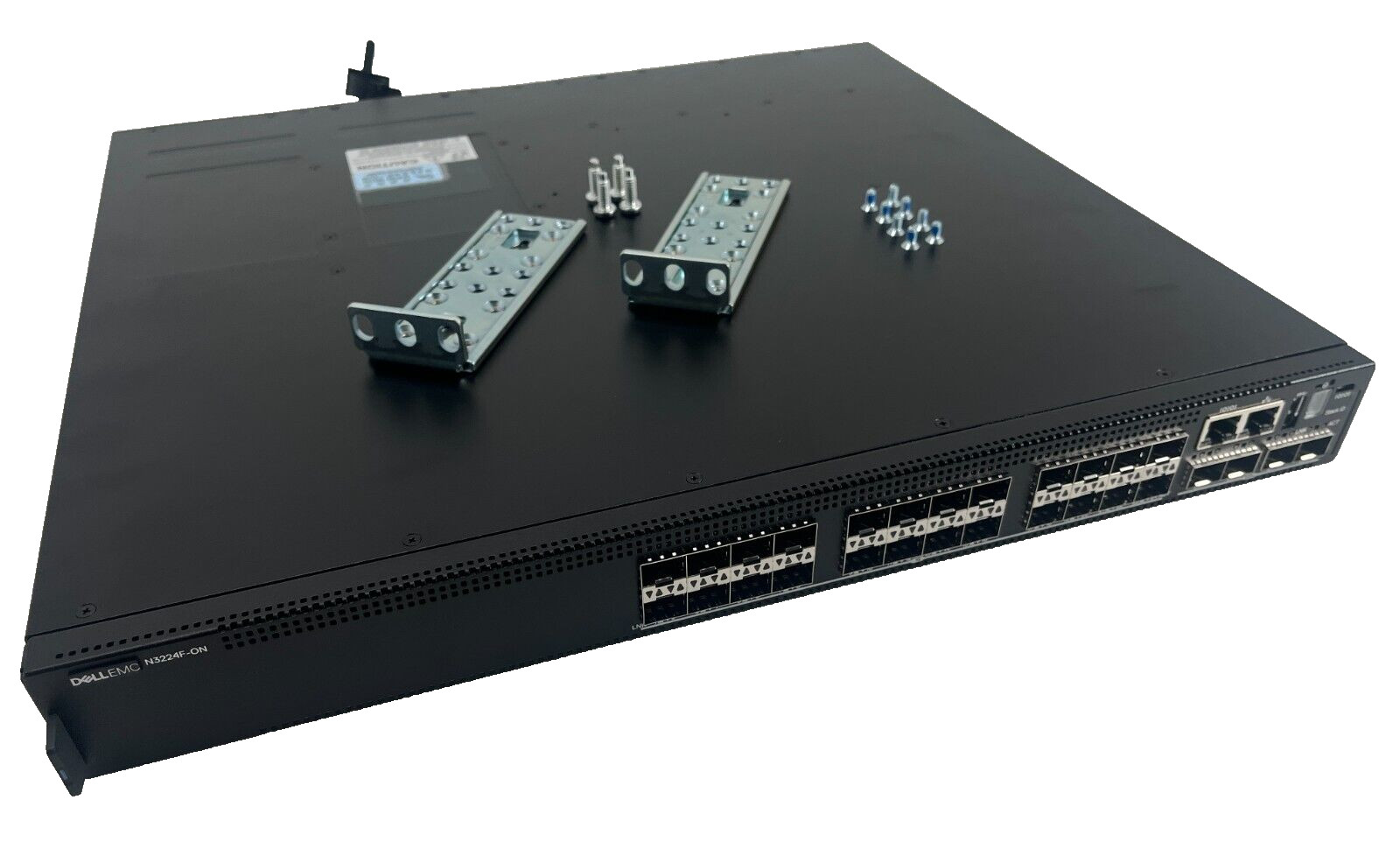 Dell EMC N3224F-ON E31W 24x 1G SFP 4x 10G SFP+ 2X 100G OS6 1x AC 1 Year Warranty