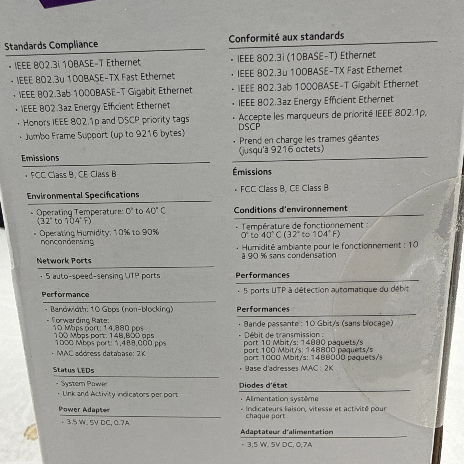 NETGEAR GS605v5 5-Port Gigabit Ethernet Switch (NEW IN BOX) Guaranteed