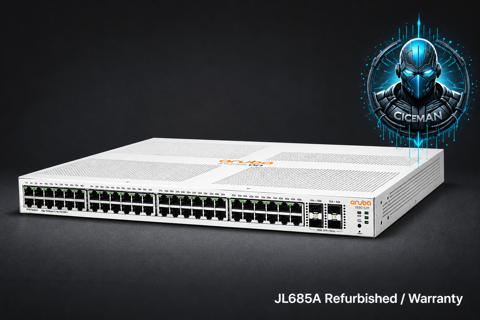 JL685A HPE Aruba Instant On 1930 48-Ports 1GB RJ45 4x 10Gbps SFP+ Network Switch