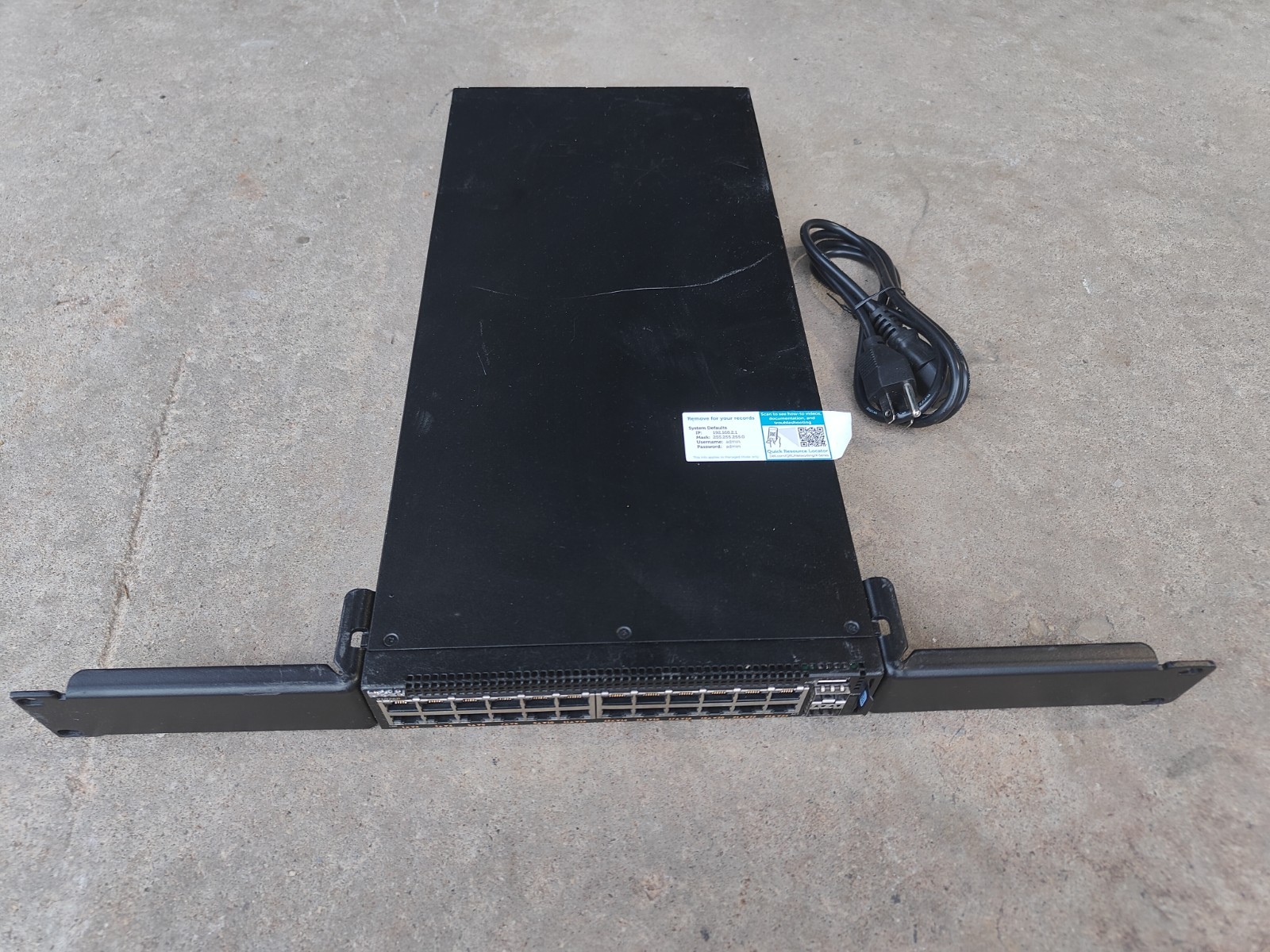 Dell X1026P 26-Port Gigabit PoE Managed Network Switch w/ Rack Ears