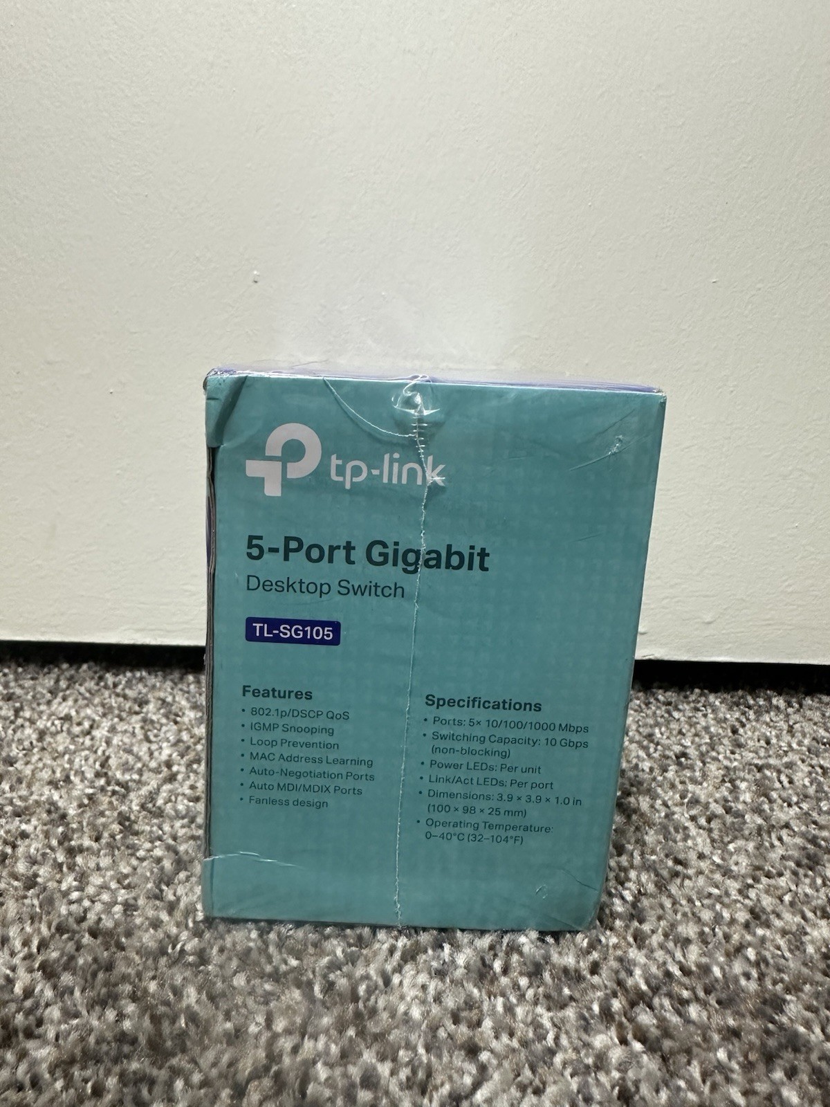 TP-Link TL-SG105E 5-Port Gigabit Easy Smart Switch (UN) – NEW