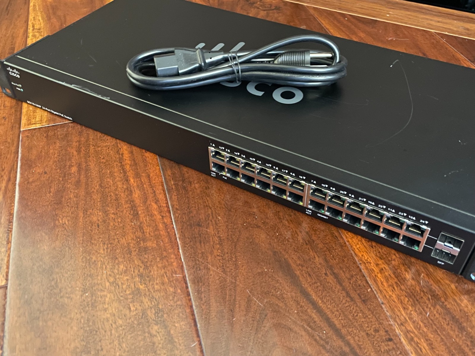 Used Cisco SG110-24P 24-Port Gigabit PoE Switch, pulled from office that closed