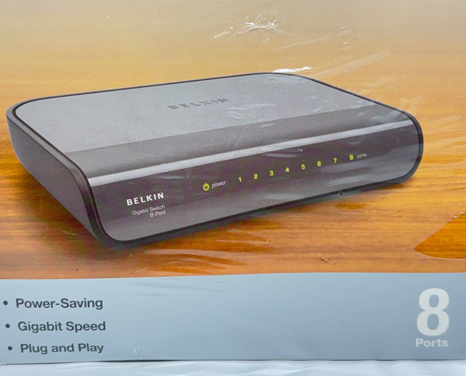 Belkin 8 Port 10/100/1000Mbps Wired Gigabit Network Switch F5D5141-8