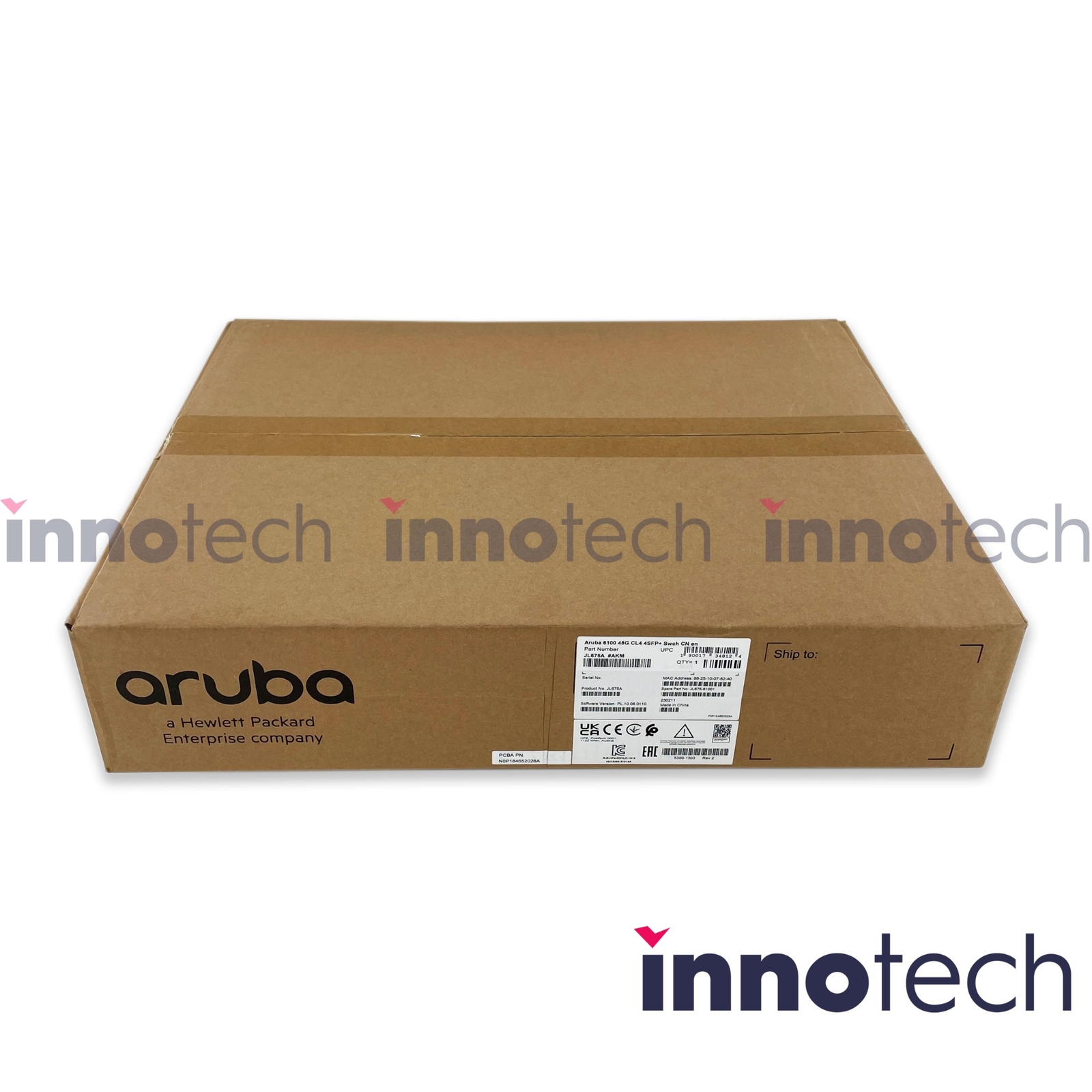 HPE JL675A Aruba 6100 48 port Gigabit PoE+ Switch Brand New