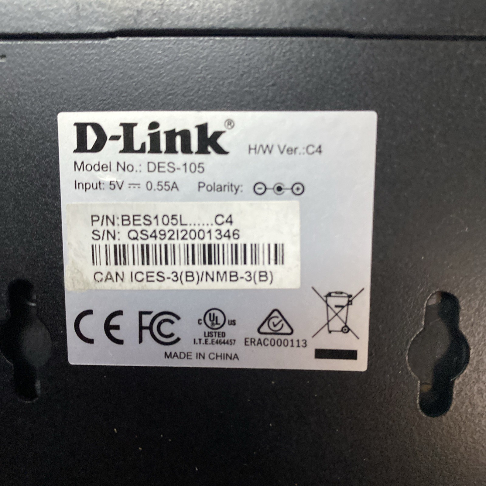 D-Link DES-105 5-Ports External Switch
