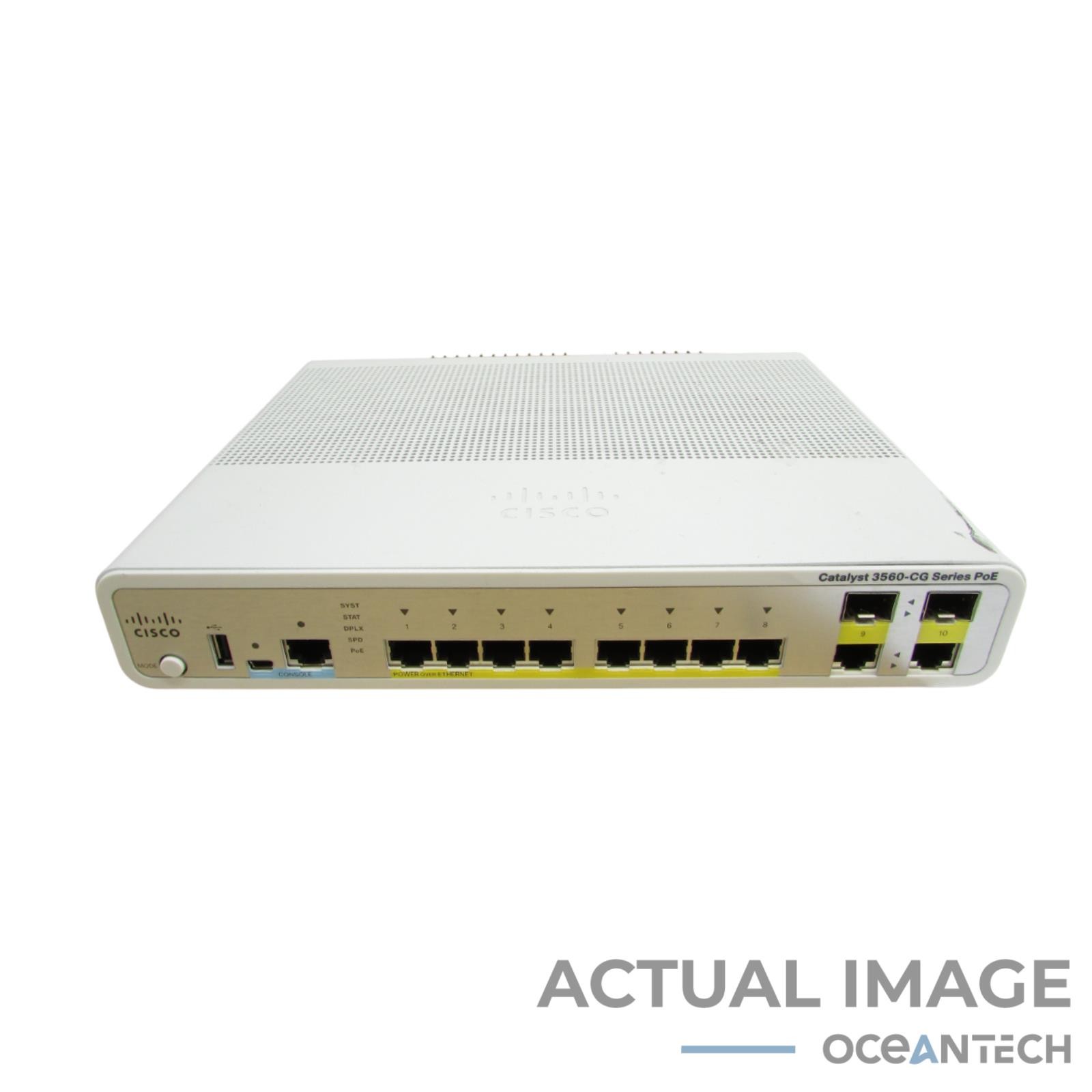 Cisco Catalyst 3560-CG Series WS-C3560CG-8PC-S 8-Port Ethernet Switch