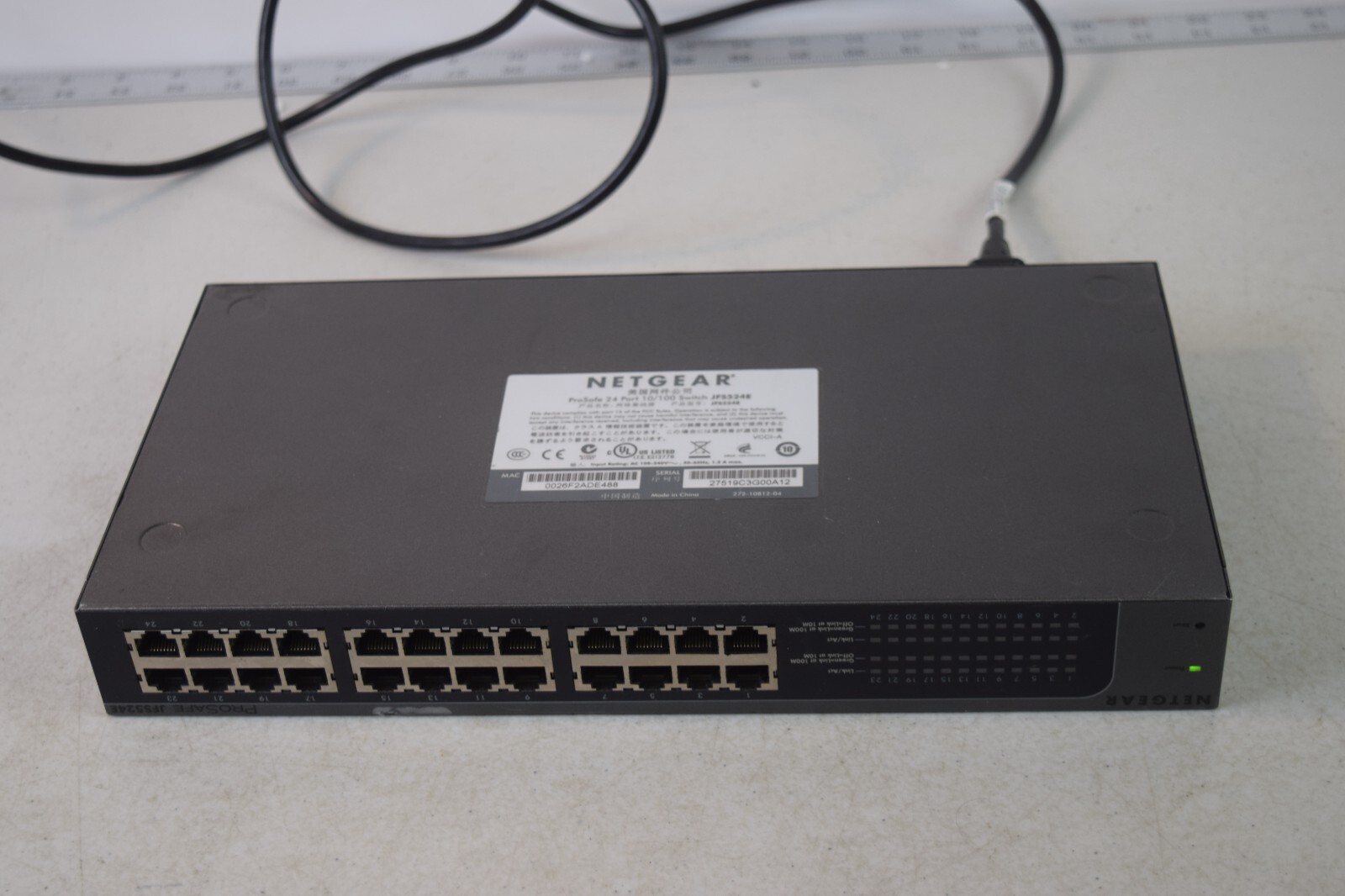 Netgear ProSafe Plus JFS524E 24 Port Fast Unmanged Ethernet Switch