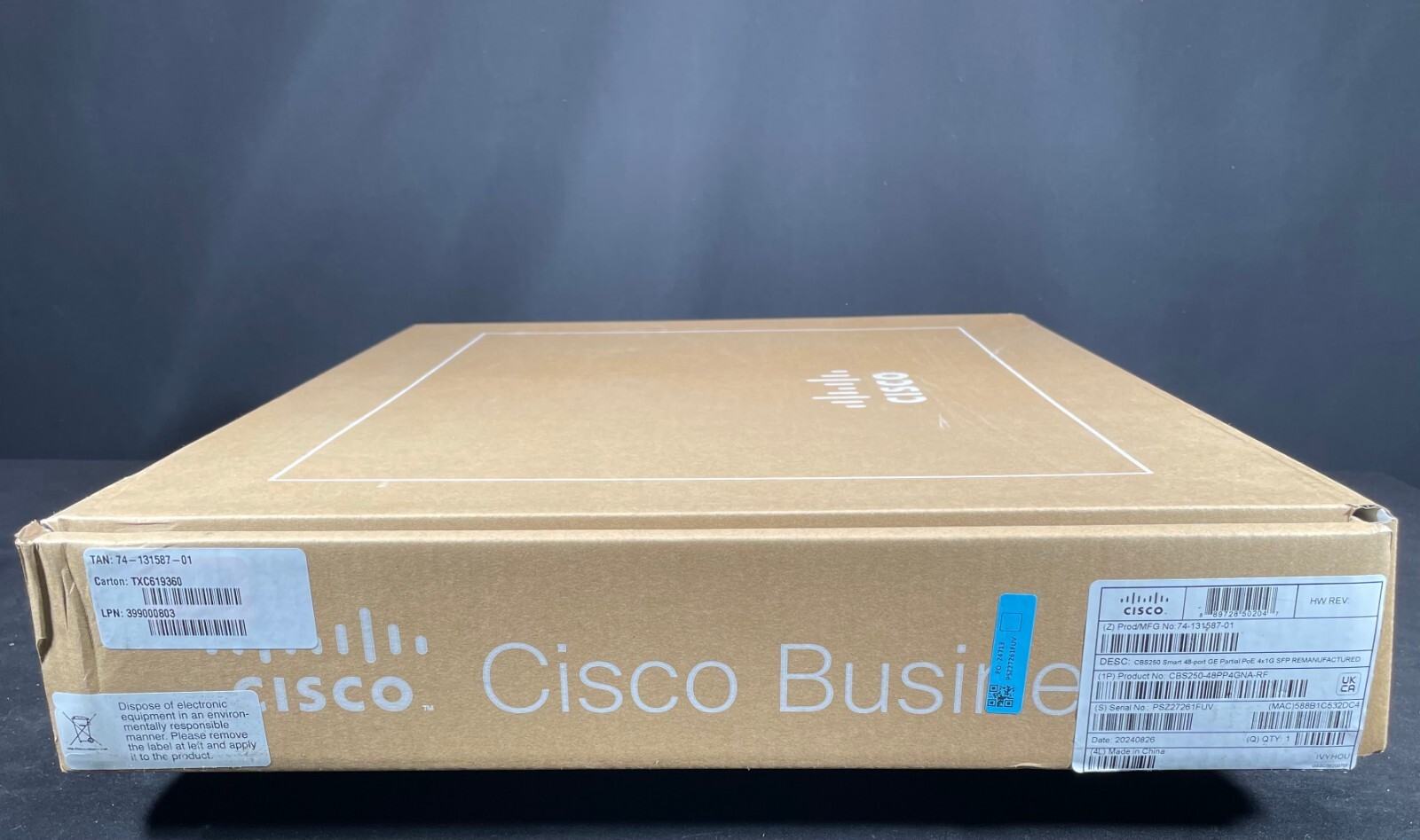 Cisco Refresh CBS250-48PP-4G 48 Ports Smart Eligible Switch – Same Day Shipping