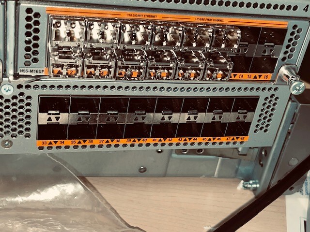 CISCO NEXUS N5K-C5596UP 48-PORT FABRIC SWITCH W/ DUAL PSU