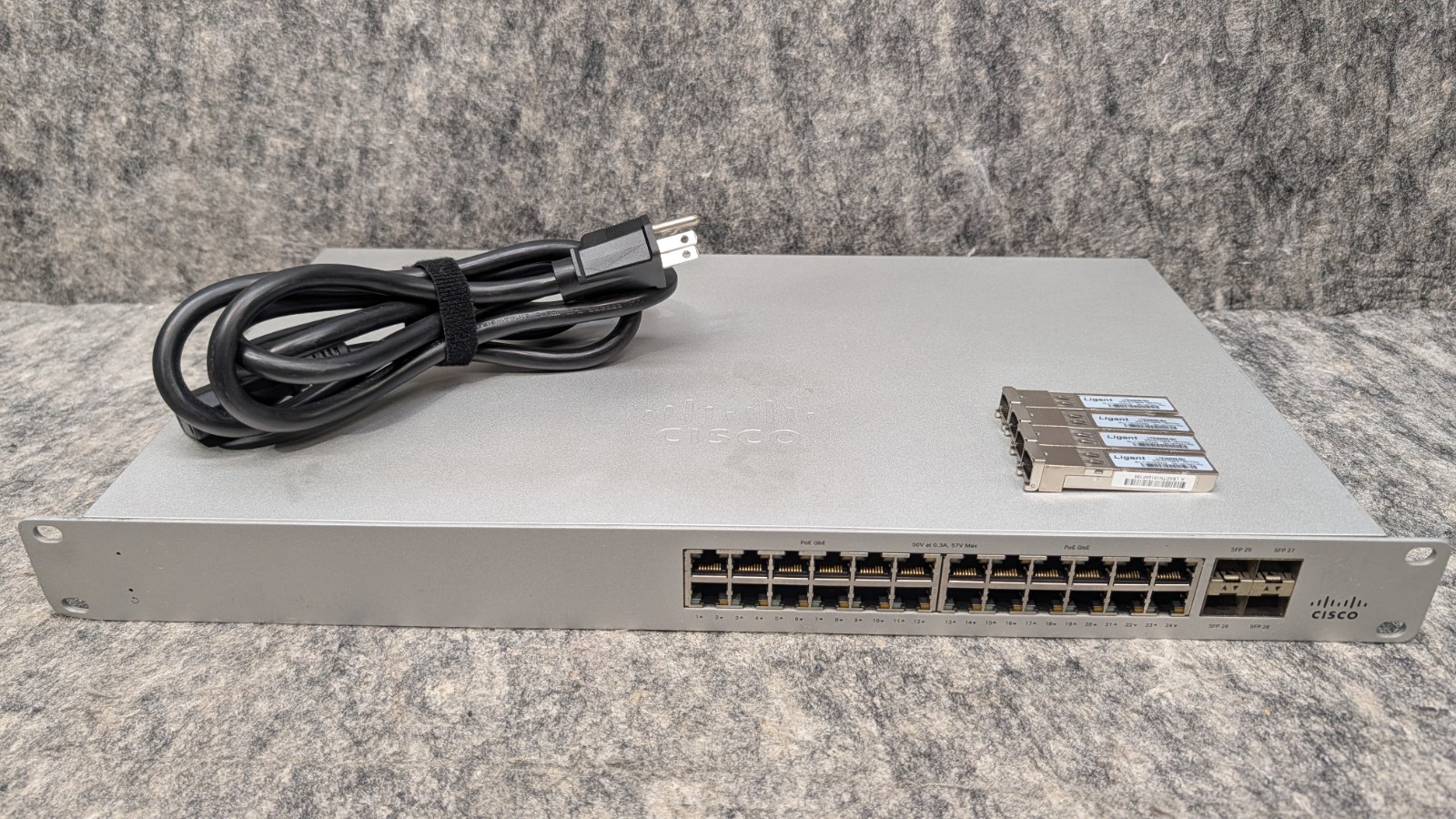 Cisco Meraki MS120-24P-HW 24-Ports Rack Mountable Ethernet Switch 🔥Unclaimed🔥